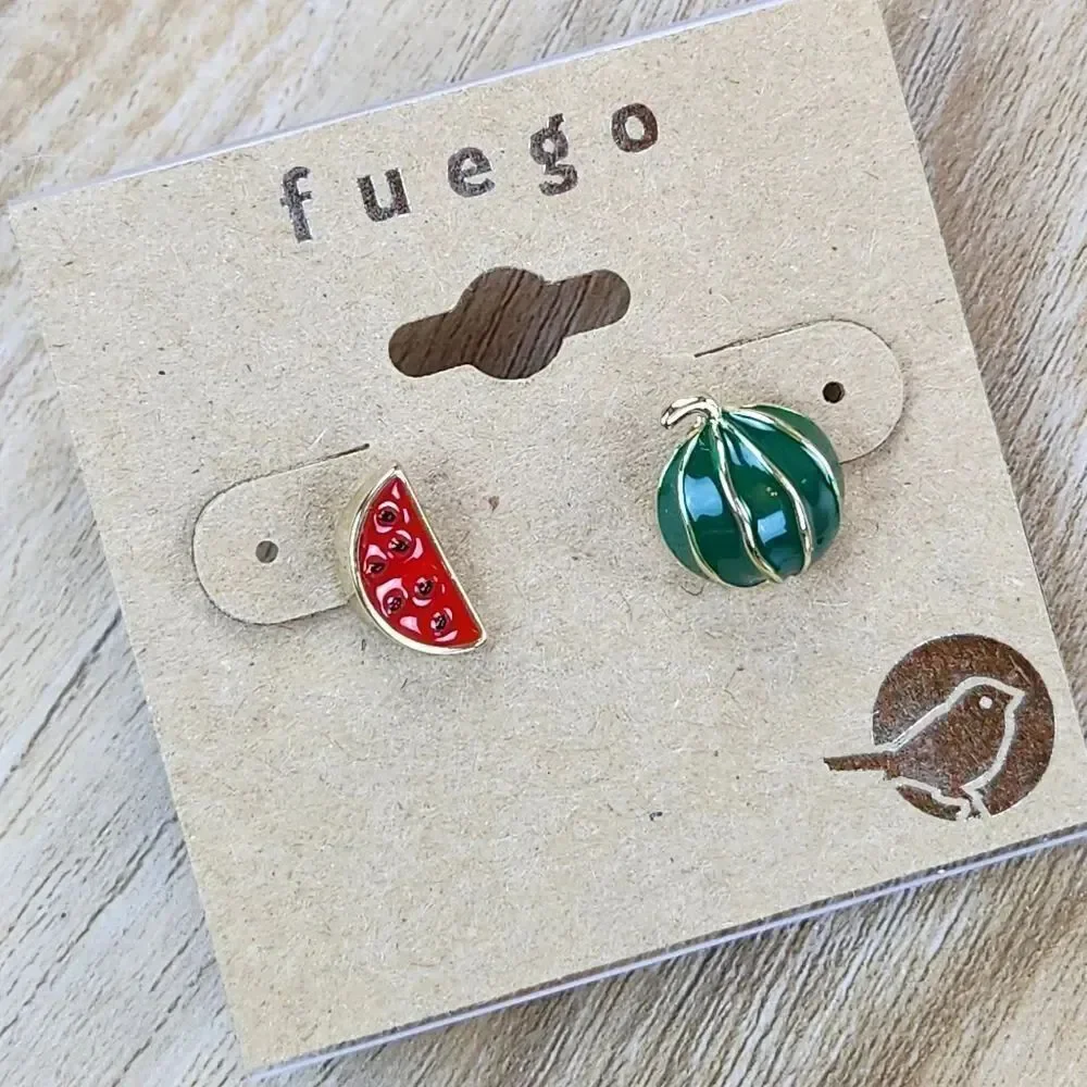 🩵NWT Fuego Watermelon Stud Earrings